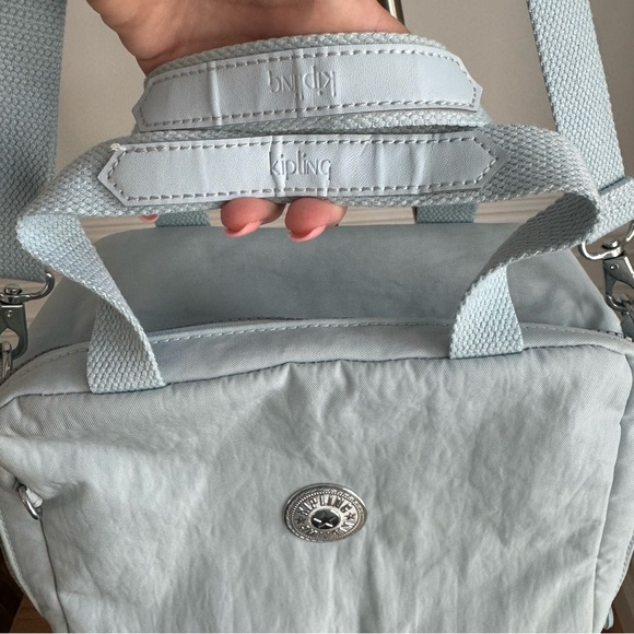 Kipling Light Blue Crossbody Insulated Lunch Box - Picture 6 of 7